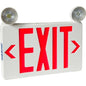Exit Sign 1 & 2 Face Universal Mount LED Combination Exit Signs