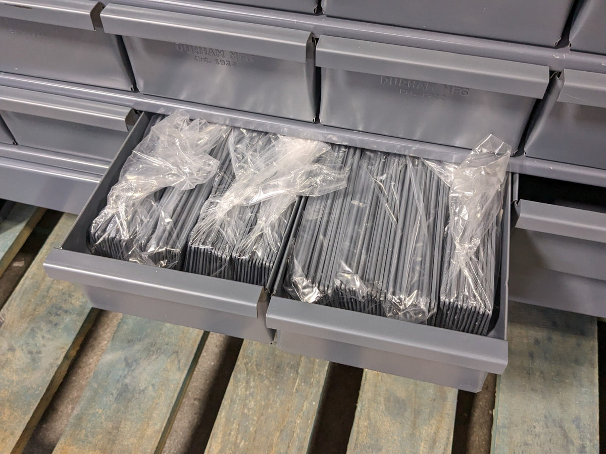 Durham Steel Bin Storage Cabinet 96 Drawer 62 x 34 x 12 022-95 Scratch N Dent