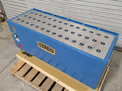Baileigh Industrial Downdraft Table 59" x 22" Work Area 1790 CFM Dual Motor USED