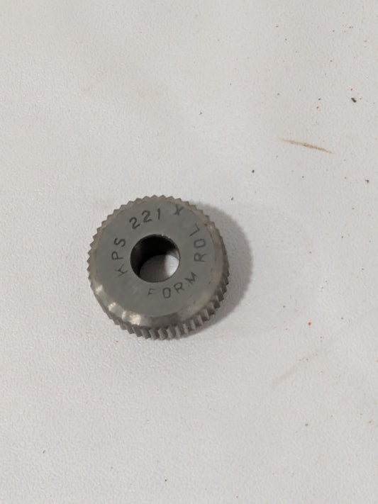 Beveled Face Knurl Wheel: 3/4″ 90 ° Tooth Angle 21 TPI, Straight, Cobalt KS KPX2