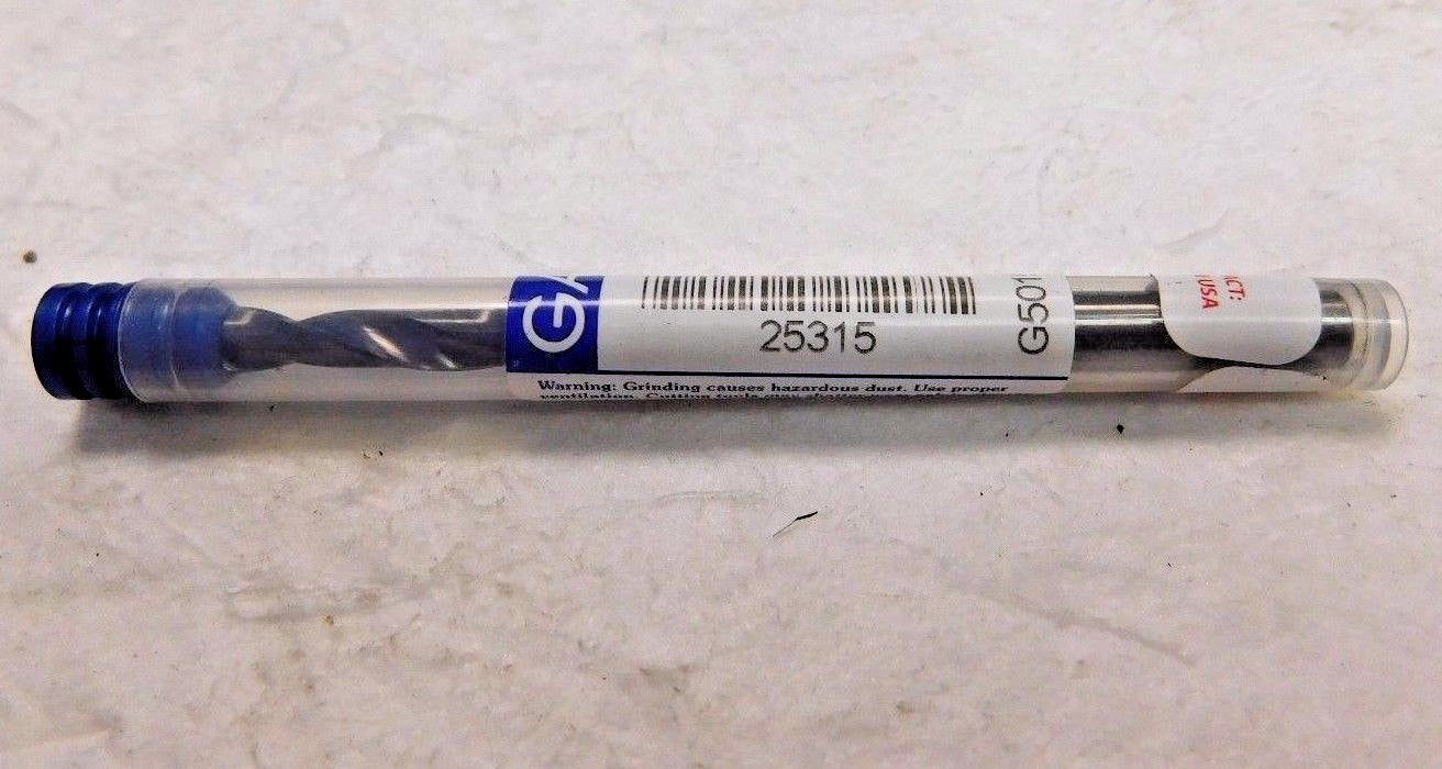 Garr Carbide Drill 4.8mm 2FL TiAIN Coated QTY 3  25315