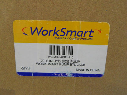 WorkSmart Side Pump Bottle Jack 20 Ton Load Cap. WS-MH-JACK1-110