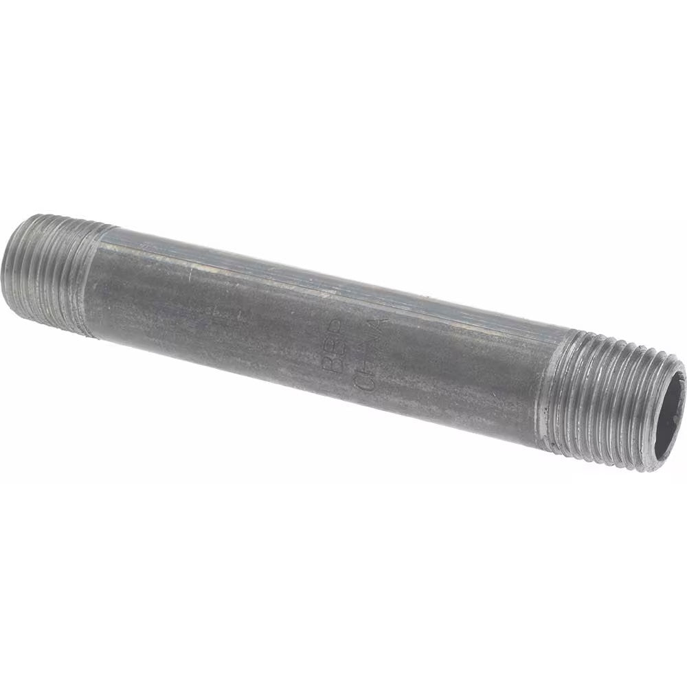 Black Pipe Nipple 1/2" Dia x 5" Long Sch40  *QTY 15*  MSCNB04050