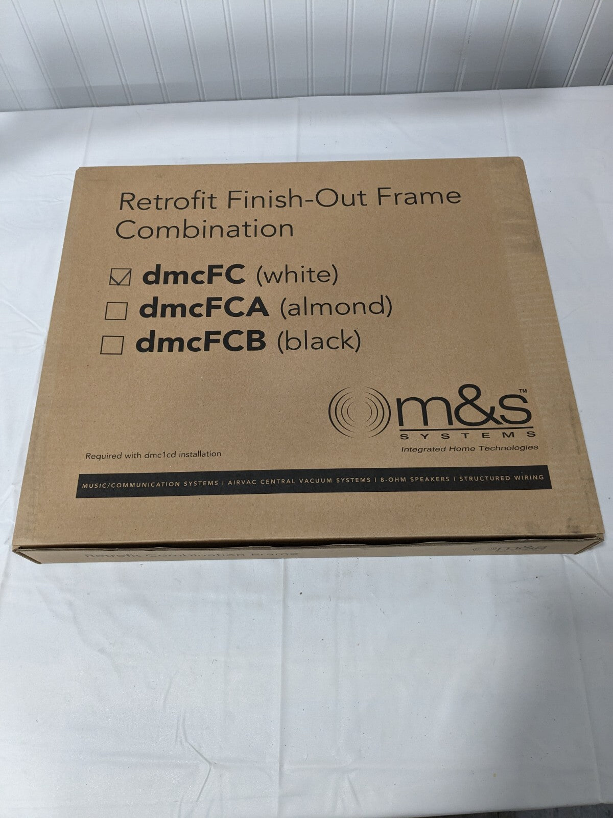 M&amp;S Systems Combination Retrofit Mounting Frame, White DMCFC