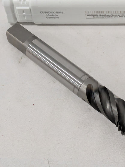 Emuge Spiral Flute Tap: 3/4-10, 4 FL, Modified Bottoming Chamfer CU50C400.5016