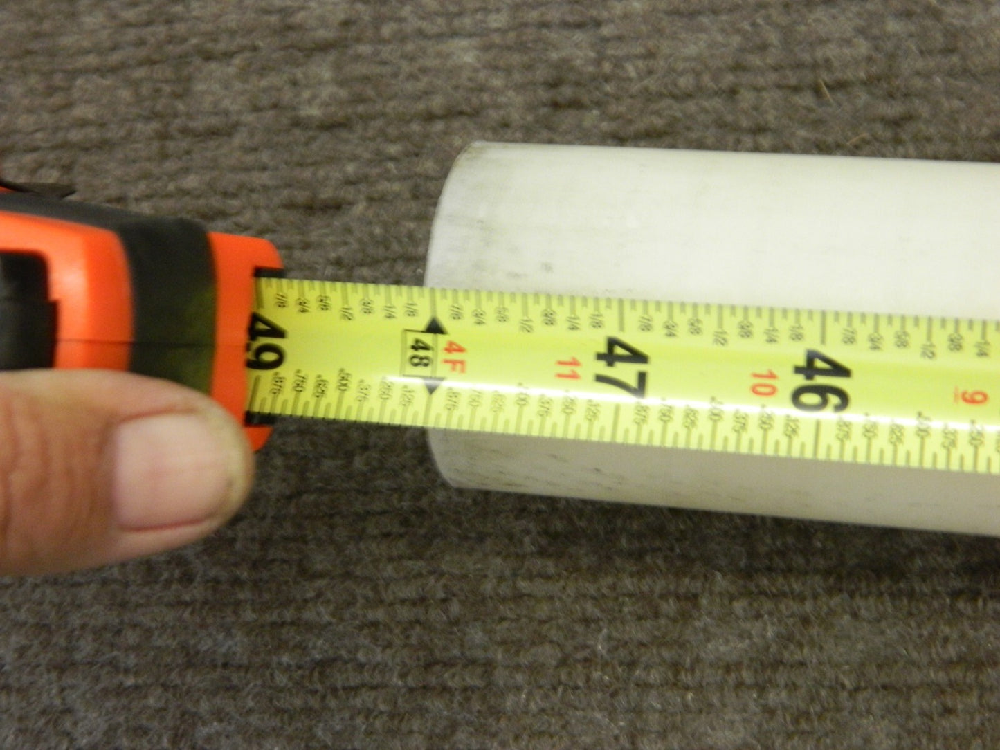 Plastic Rod: Nylon 6 & 6, 4' Long, 2" Dia, Natural 5507614