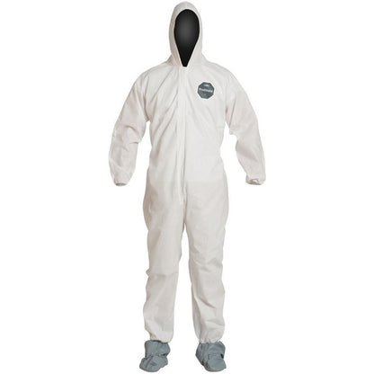 Dupont Liquid & Abrasion Protection Disposable Coveralls QTY25 Size 2XL