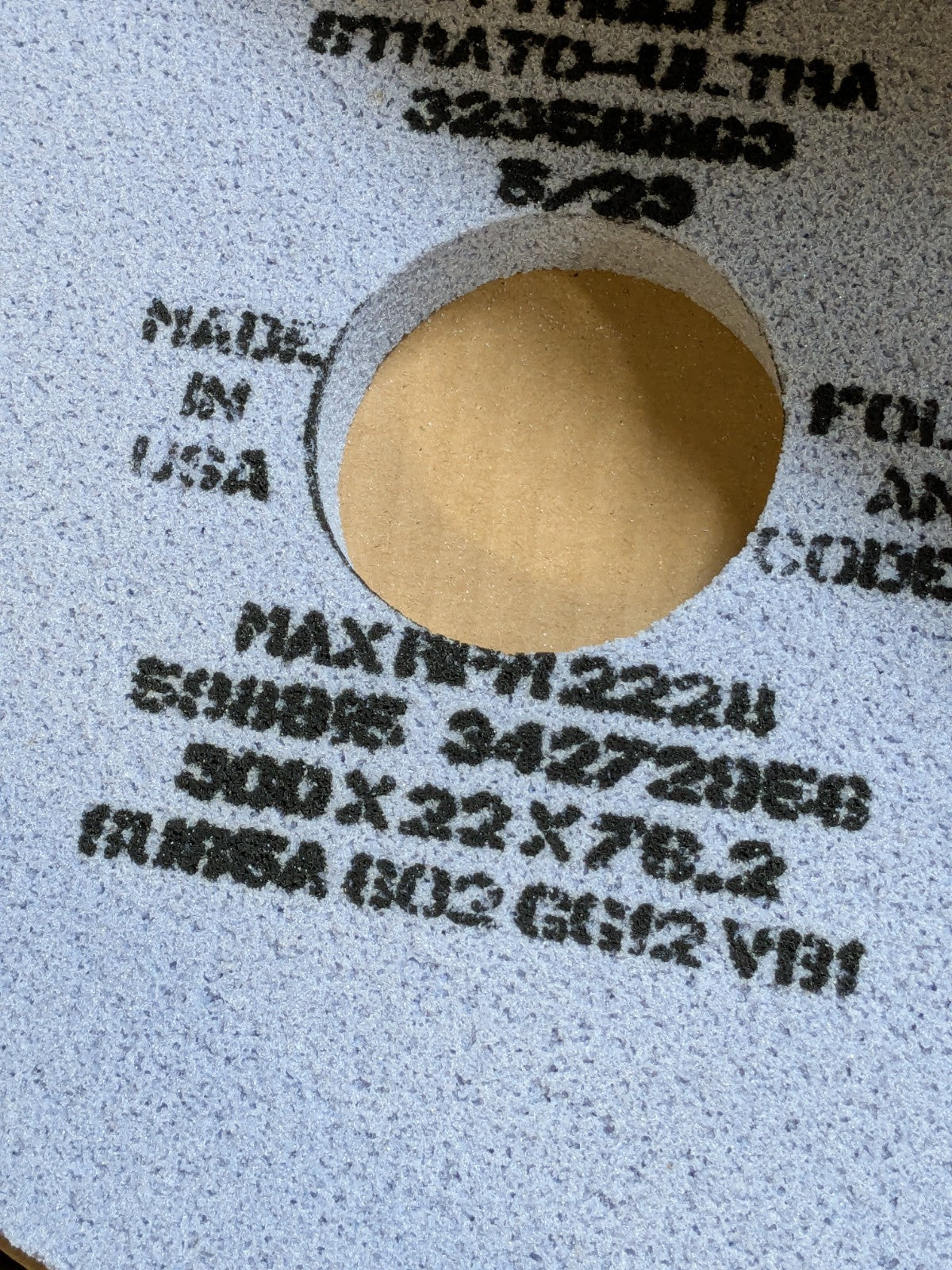 LOT OF 6 Tyrolit Strato-Ultra Grinding Wheel 300mm x 22mm x 76.2mm 2228 Max. RPM