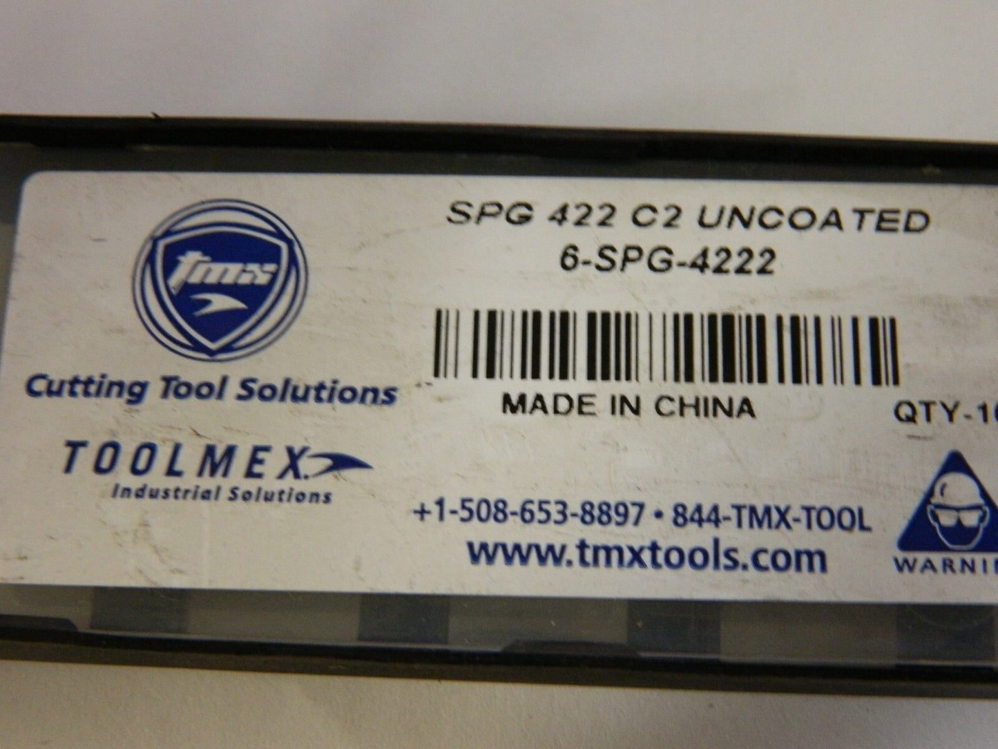ToolMex  SPGN 422 Uncoated C2 General Purpose Milling Insert QTY 10 6-SPG-4222