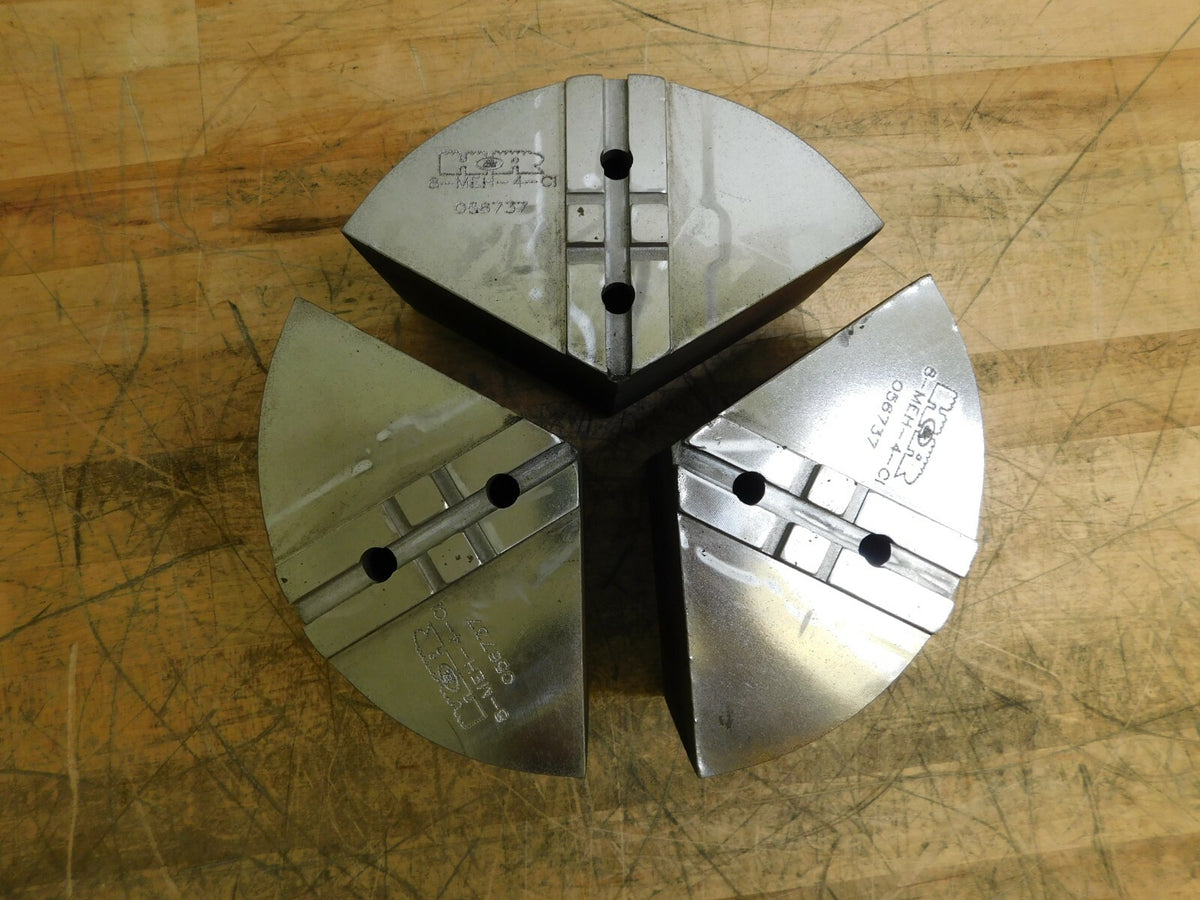 H & R Mfg Round Soft Lathe Chuck Jaws 8" Chuck Cap HR-8MEH-4-CI