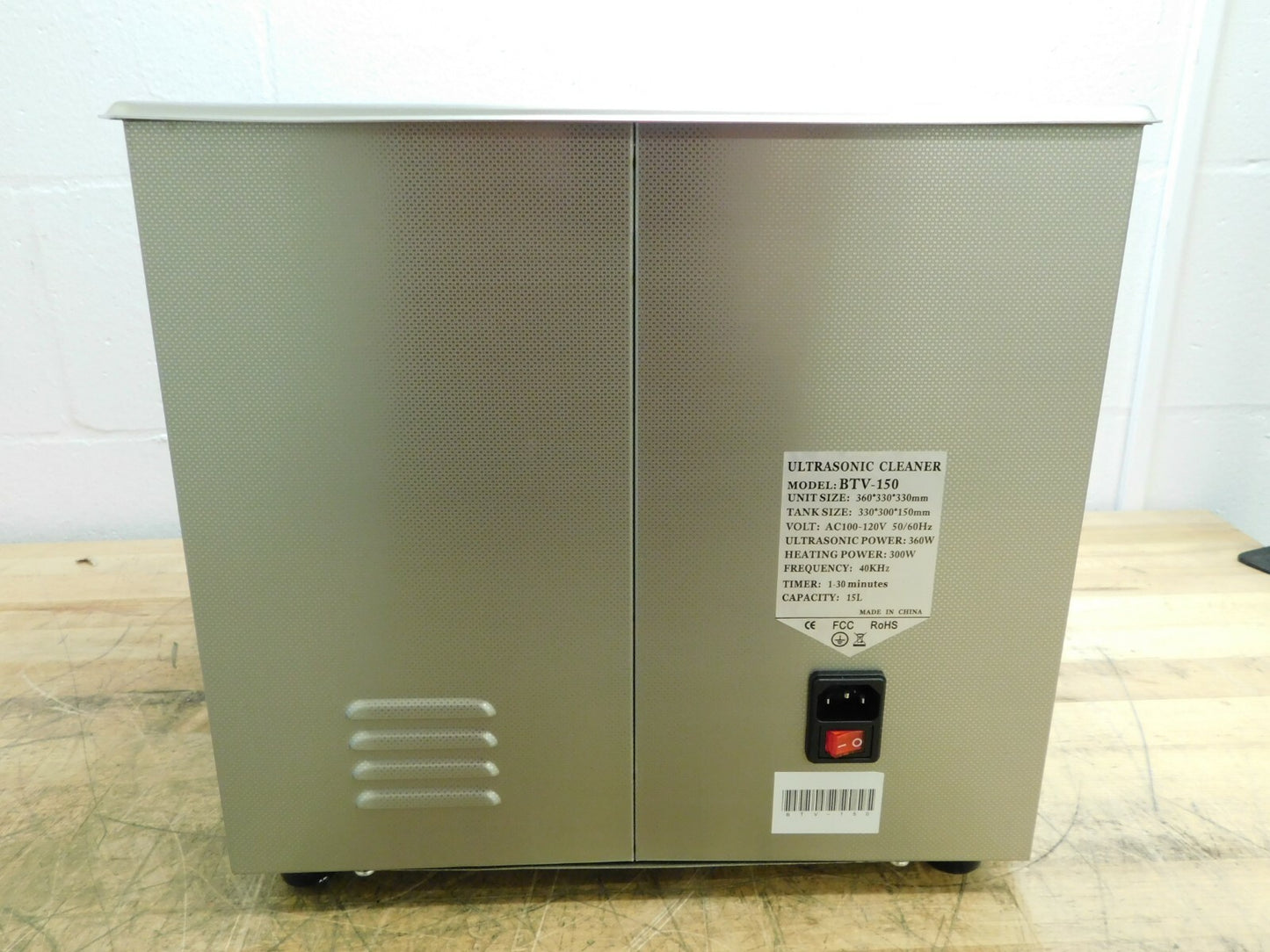 Graymills 4 Gal Bench Top Water-Based Ultrasonic Cleaner BTV-150