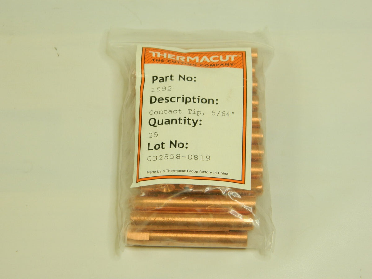 Thermacut 5/64" Wire OD, MIG Welder Contact Tip Qty 25 1592