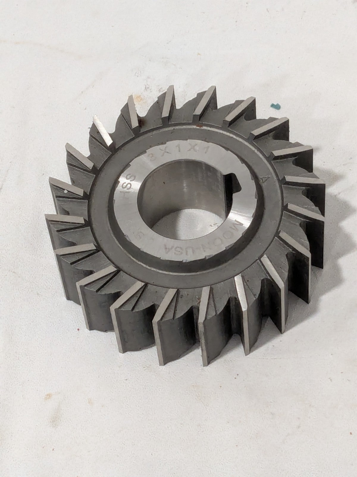 Moon Side Milling Cutter: 3" Diam X 1" Width X 1" Arbor Hole, 20 Teeth SM3100