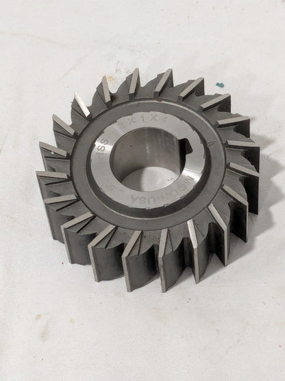 Moon Side Milling Cutter: 3" Diam X 1" Width X 1" Arbor Hole, 20 Teeth SM3100