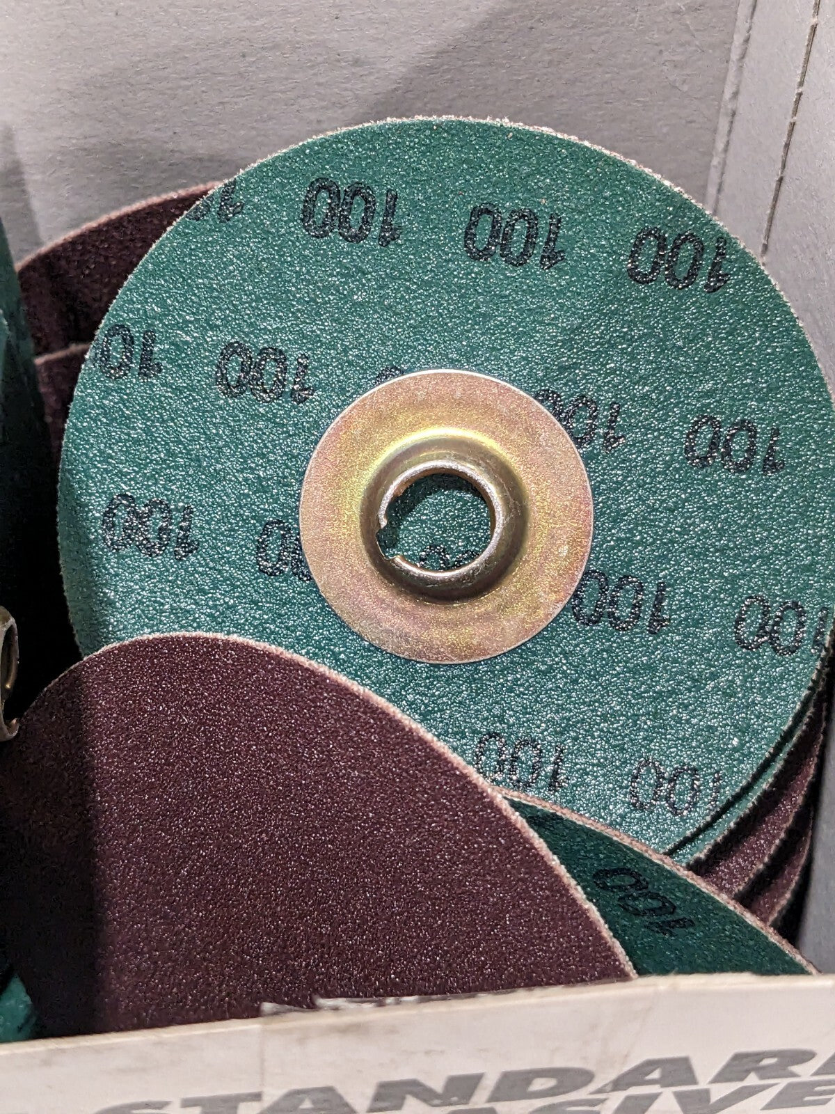 SA Quick-Change Disc: TSM, 3" Dia, 100 Grit, ZA, Coated Qty 50 7100074485