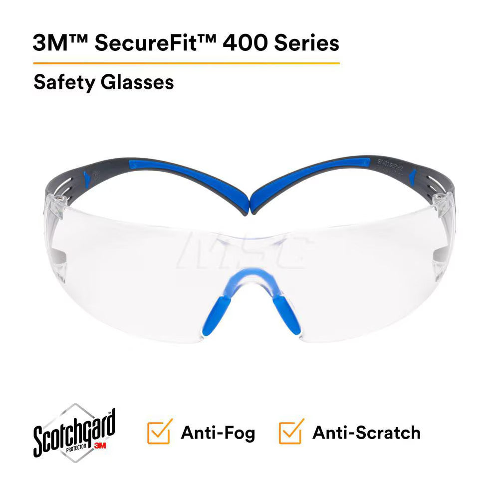 3M SecureFit Safety Glasses *Box of 20* Anti-Fog & Scratch-Resistant  7100150838