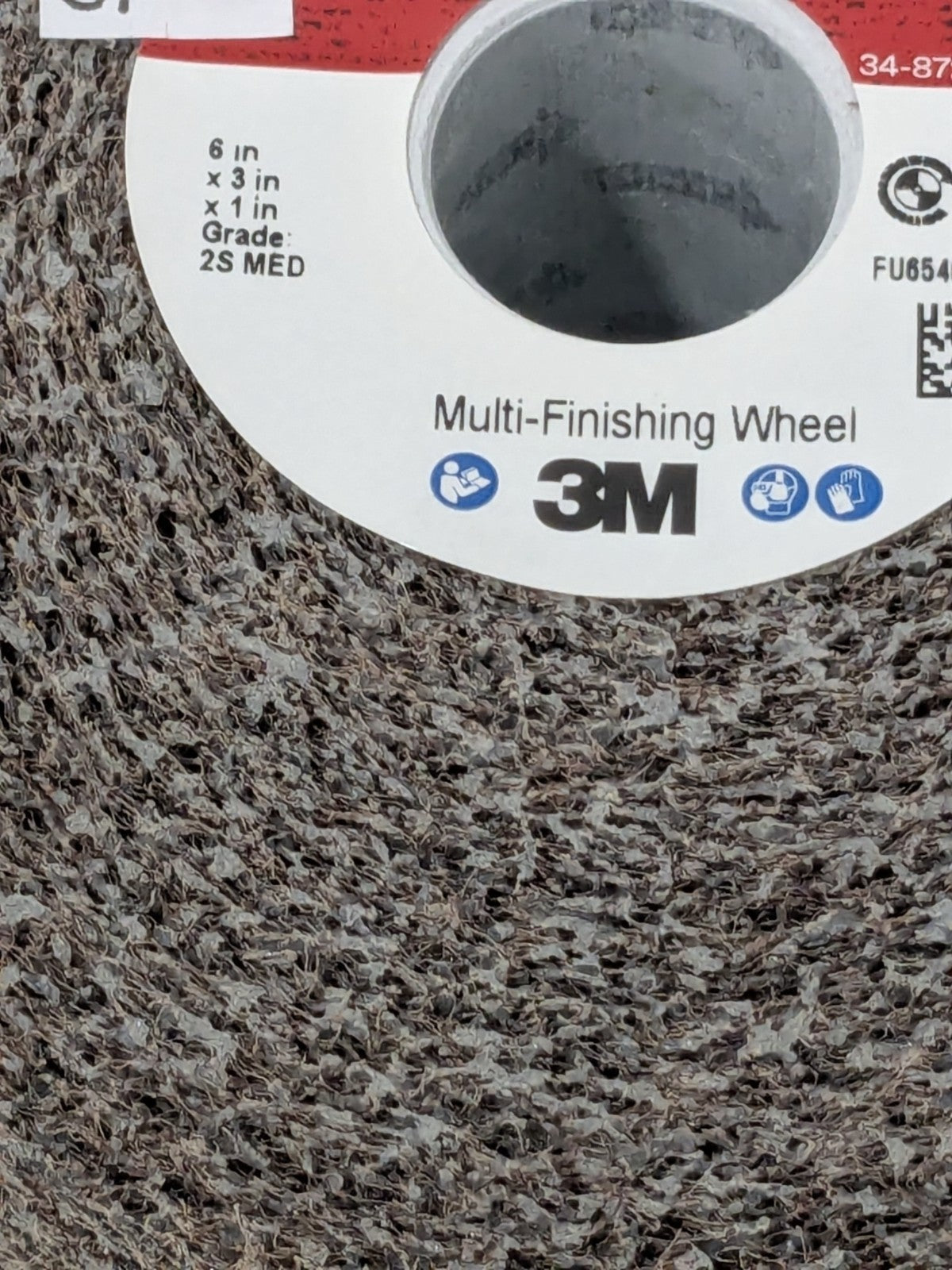 3M Deburring Wheel: 6" X 3" X 1", Density 2, Silicon Carbide 7000148248