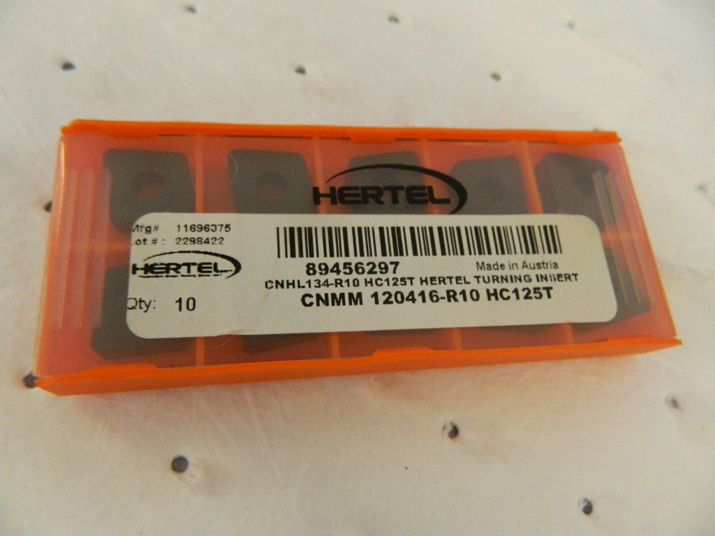 Hertel CNMM646 R10 HC125T Carbide Turning Inserts qty 10 89456297