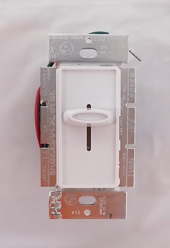 Lutron SFS-5E-WH Fully Variable 5 Speed Fan Control for Variable Speed Fans
