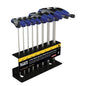 KLEIN TOOLS 8 Piece T-Handle Cushion Grip Hex Key Set With Stand JTH68MB