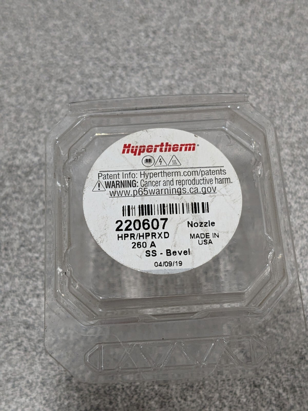 Hypertherm Plasma Nozzle Mech - Hpr Bevel 260A | 220607
