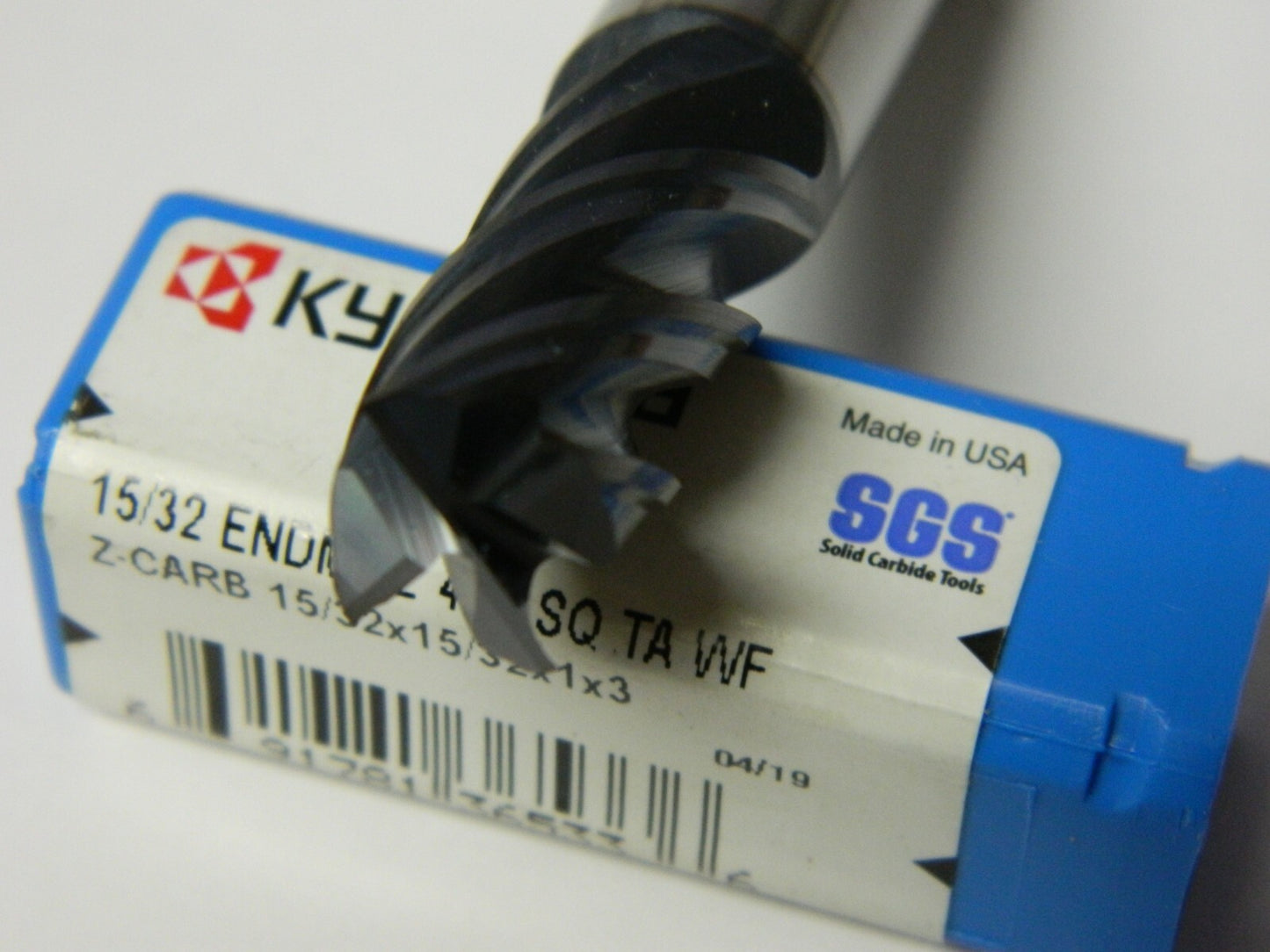 SGS 15/32", 1" LOC Solid Carbide 4FL EndMill