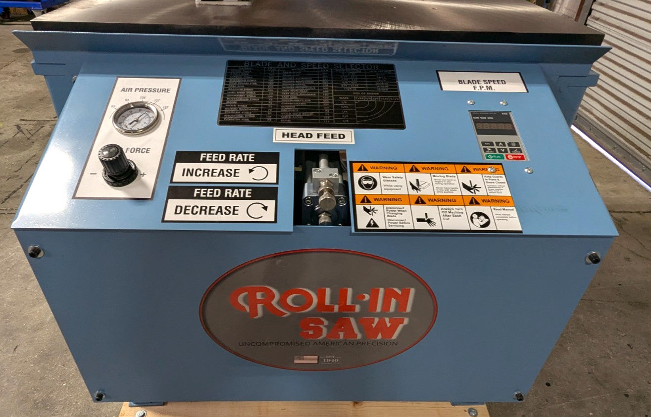 ROLL-IN SAW Vertical Bandsaw Variable Speed  Auto-Feed 220V 3PH *Scratch & Dent*