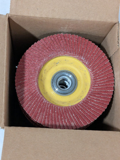 United Flap Disc: 4-1/2" Dia, 80 Grit, Ceramic Alumina, Type 27 Qty 10 72329