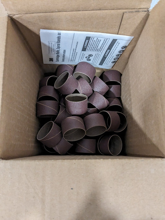 3M Spiral Band: Aluminum Oxide, 60 Grit, Medium Grade Qty 100 7010360574