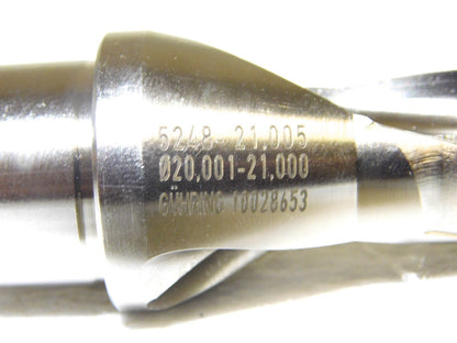 Guhring Replaceable Tip Drill 20.24mm-21.03mm Dia 1 Shank 241mm L  905248021005