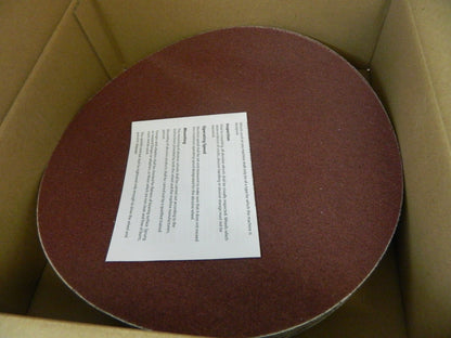 CGW ABRASIVES PSA Disc 25pk: 12 Disc Dia, 50 Grit, Aluminum Oxide 52682