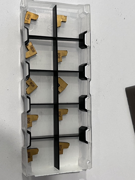 Iscar Cutoff Insert: TAGL3C15D IC808, Carbide, 3.00 mm Cutting Width, 0.1180" C