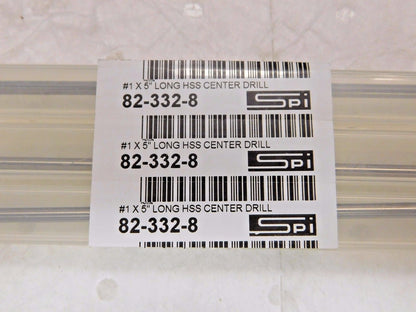 SPI Combined Drill &amp; Countersink 1/8" Body Dia x 5" OAL HSS Qty. 3
