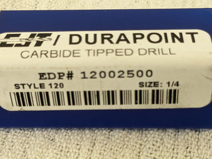 CJT Jobber Length Drill Bit: 43/64 Dia, 118 °, Carbide Tipped 12006719