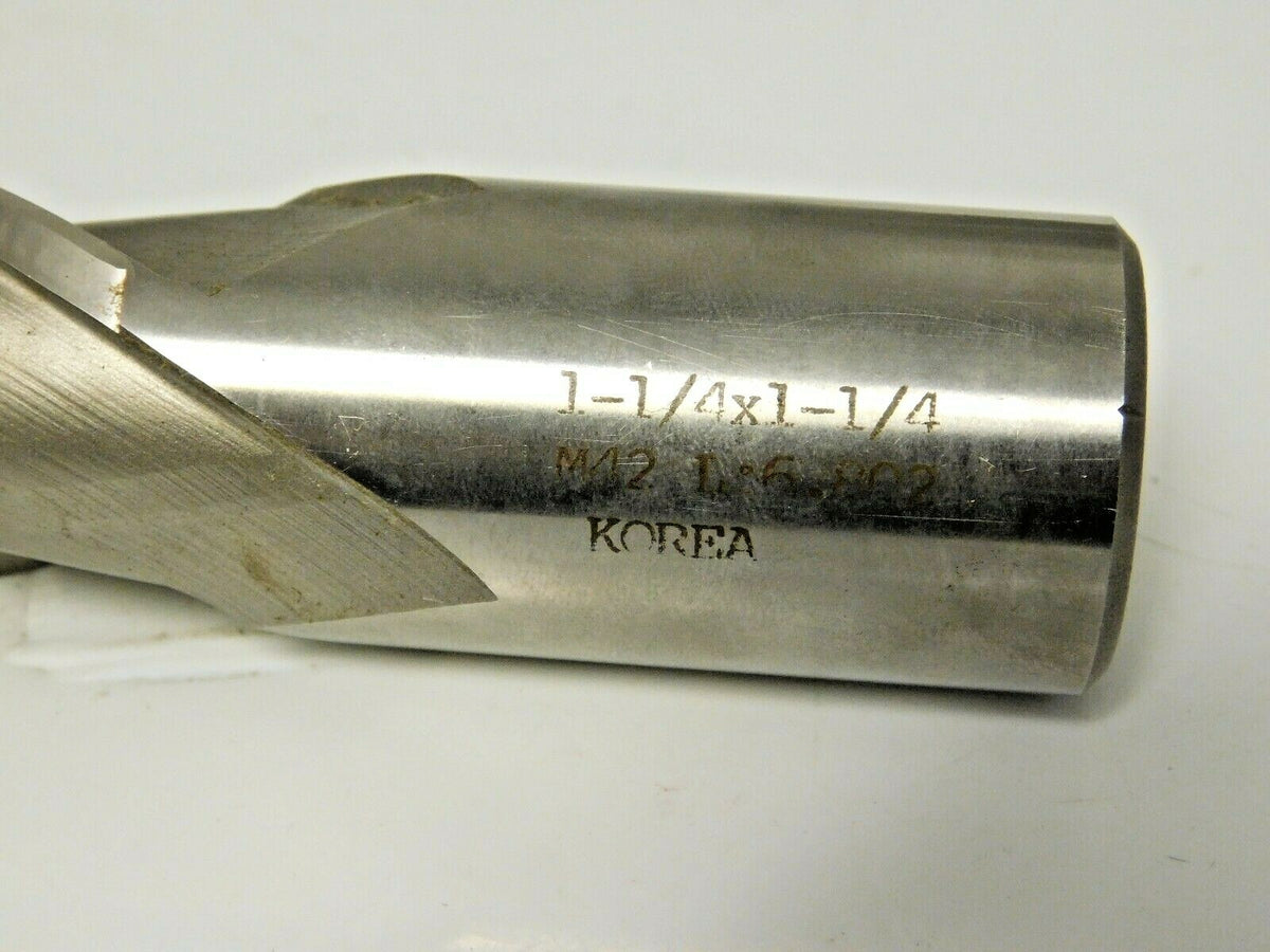 Cobalt Square End Mill 1-1/4" Diam x 1-1/4" SD x 4-1/8" OAL 2FL 11082118