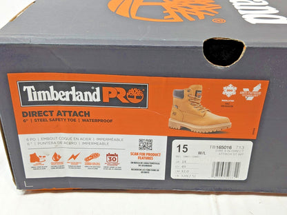 Timberland PRO Men's Steel Toe Waterproof Work Boot Size 15 TB165016713