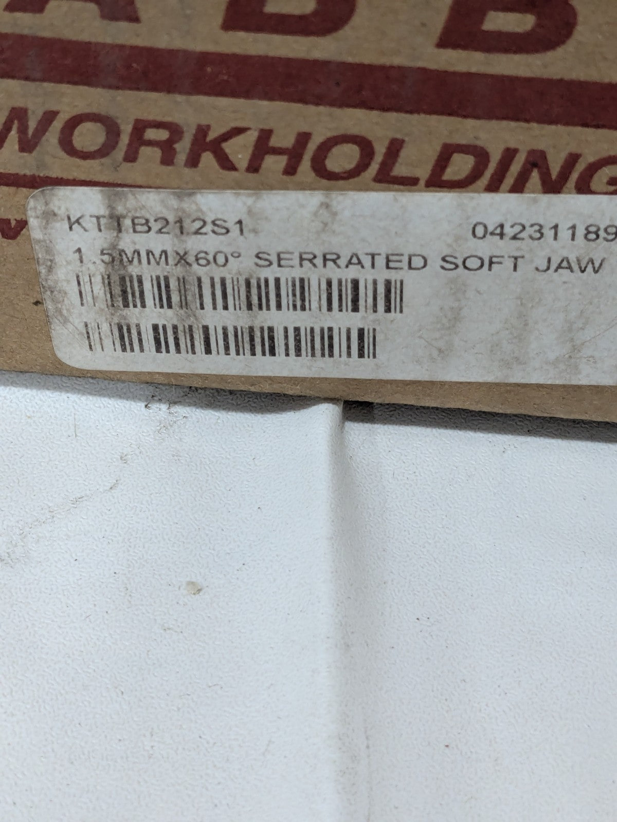 Abbott Soft Lathe Chuck Jaw: Serrated Set of 3 Jaws KTTB212S1