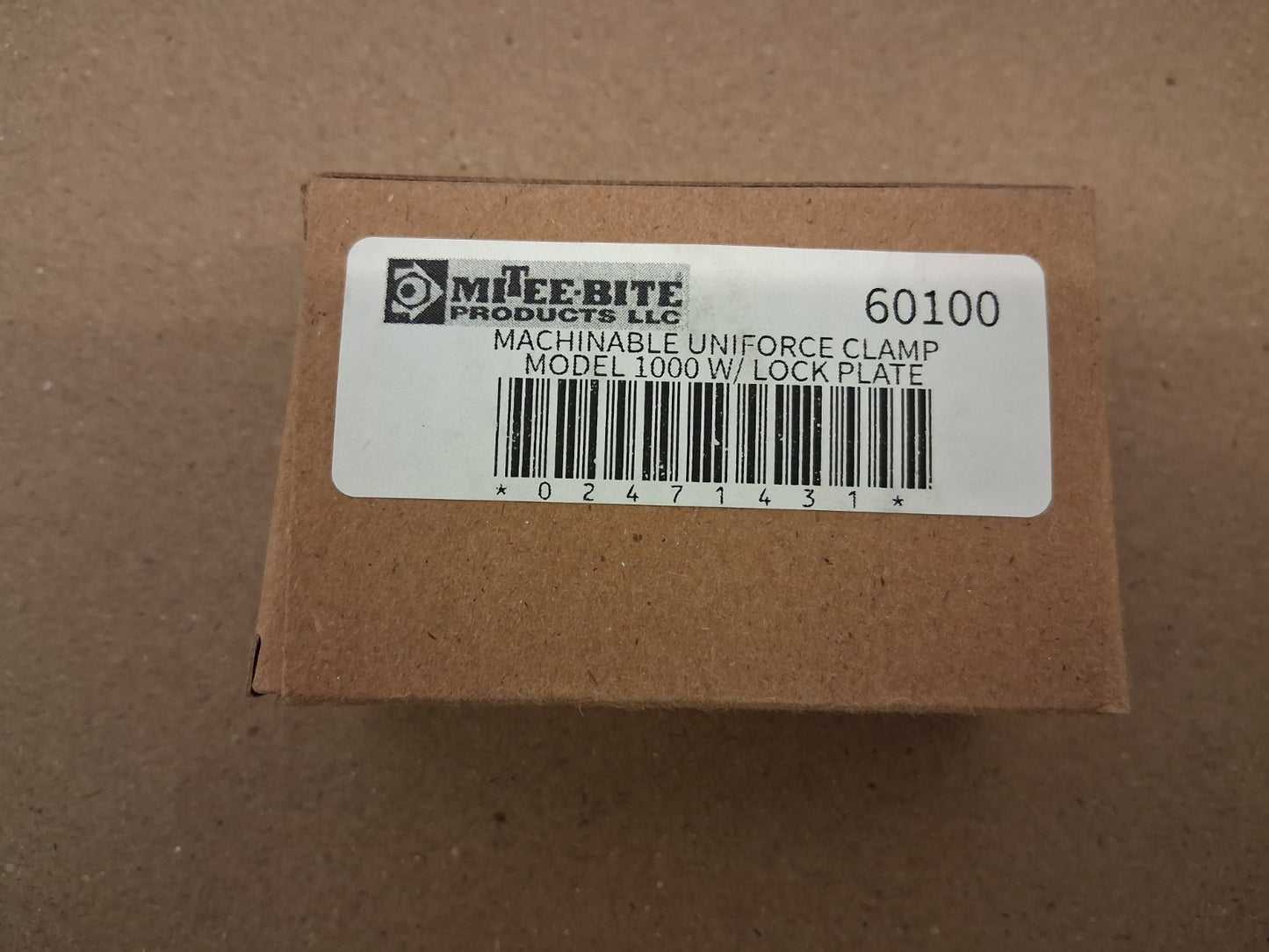 Mitee-Bite Single T-Slot Machinable Wedge Clamp 2,000lb Holding Force 60100