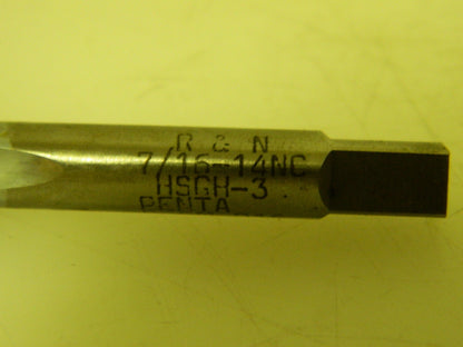 Reiff & Nestor Chrome Spiral Point Plug Taps 3 Pack 7/16"-14 NC 3F H3 99257