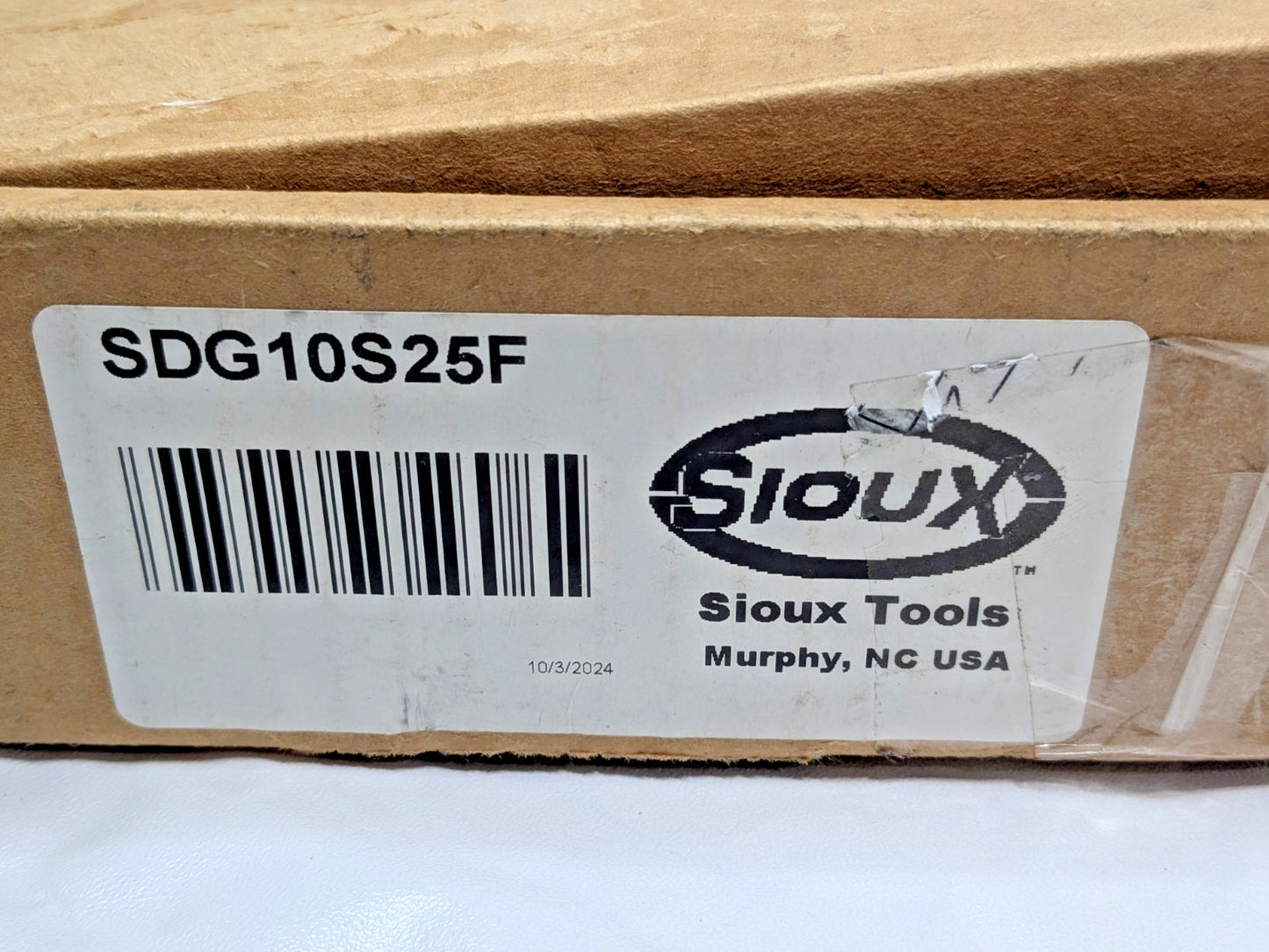 Sioux Tools Straight Air Die Grinder 1/4" Collet 25000 RPM 1/4 NPT SDG10S25F