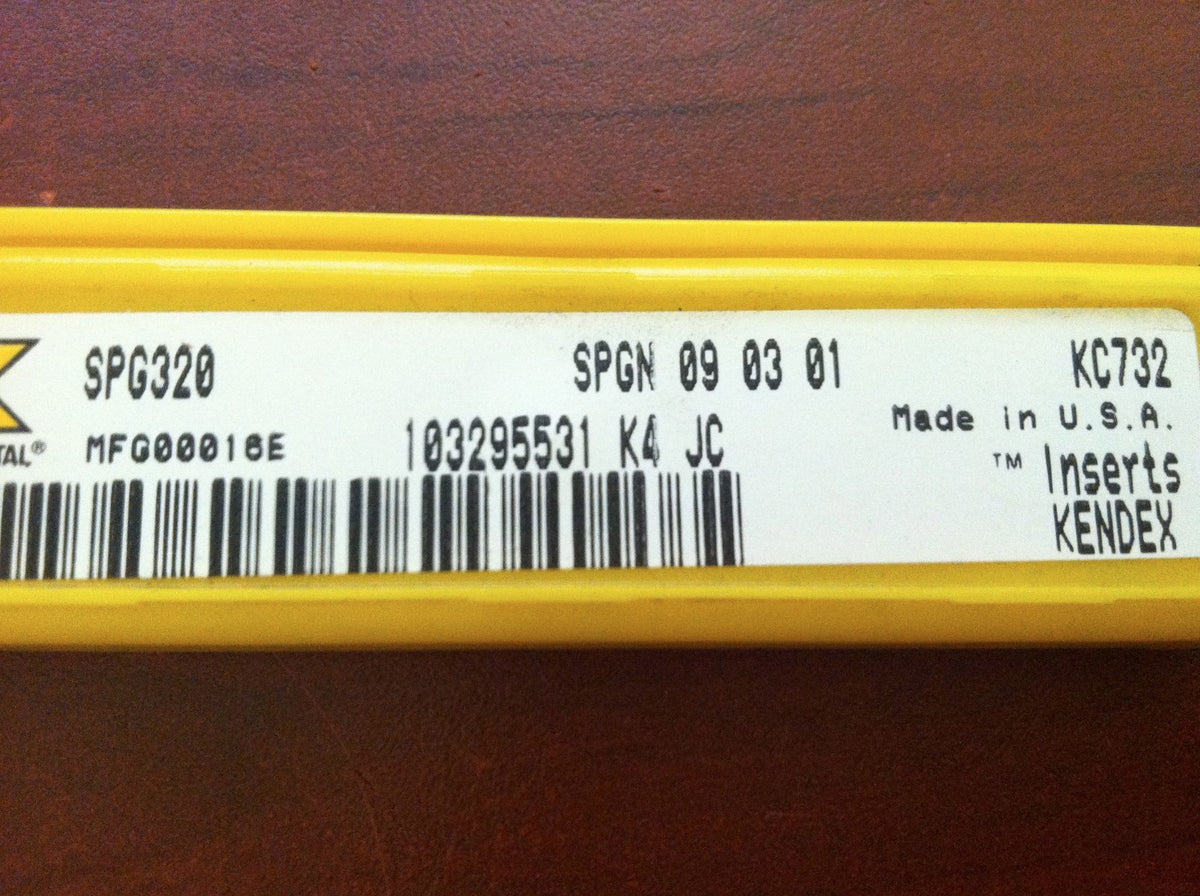 Kennametal SPGN090301 SPG320 KC732 #103295531 Indexable Carbide Turning Inserts
