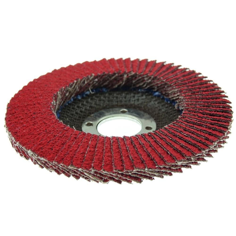 Weiler Flap Disc: 4-1/2" Dia, 7/8" Hole, Ceramic Alumina, Type 29 box of 10