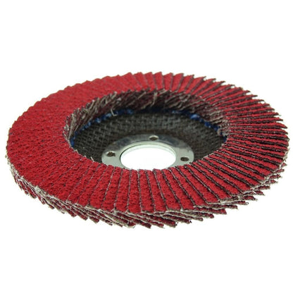 Weiler Flap Disc: 4-1/2" Dia, 7/8" Hole, Ceramic Alumina, Type 29 box of 10