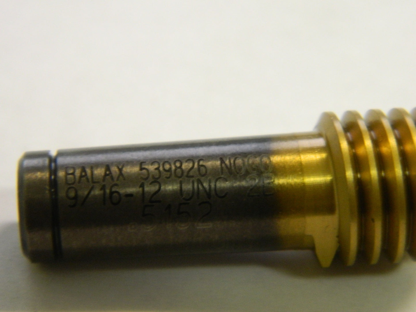 Balax  NO GO Gage 9/16-12 UNC 2B Taperlock Thread Plug 539826