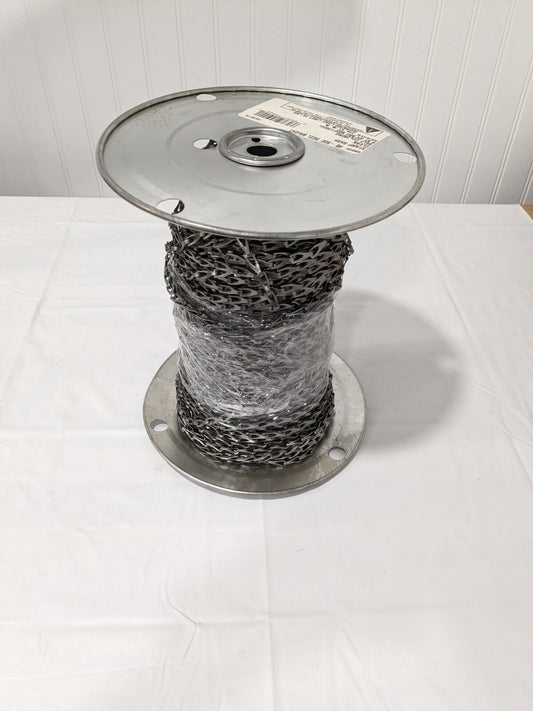 0.035" Diam Steel Sash Chain, #8, 75 Lb Load Limit Approx. 13 LBS 55020