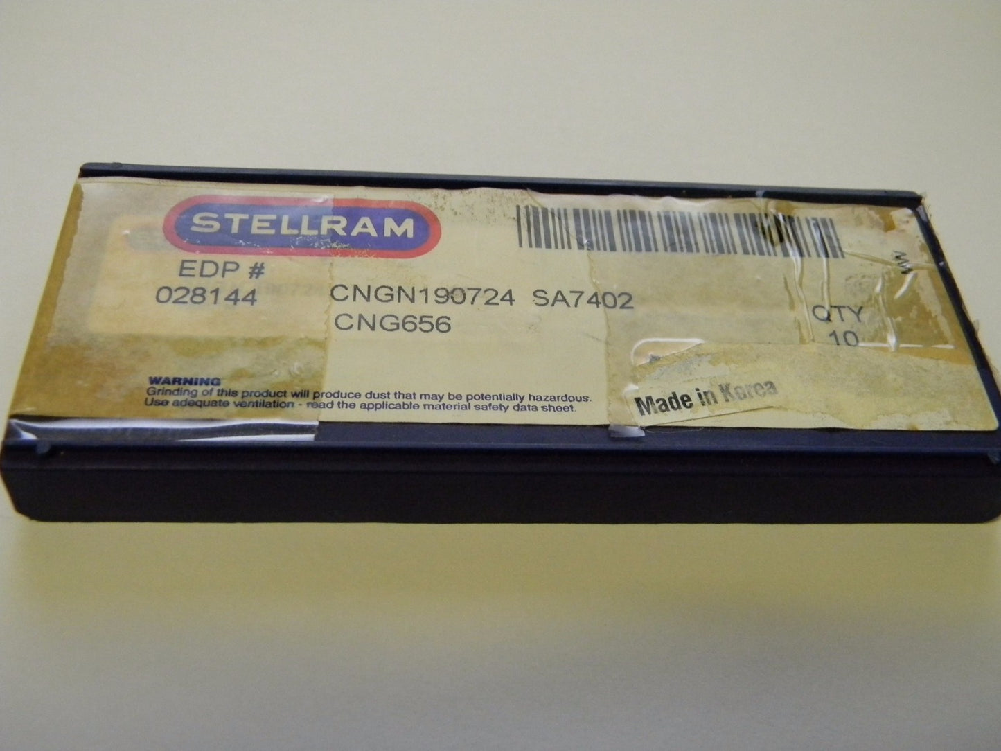 Stellram Cngn190724 Cng656 Sa7402 028144 Ceramic Inserts, QTY 10