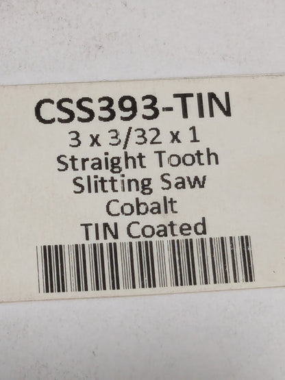 Moon Side Chip Saw: 3" Dia, 3/32" Thickness, 1" Hole, 32T CSS393-