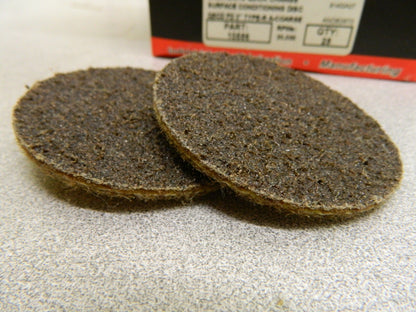 Superior Abrasives Aluminum Oxide Quick Change Disc 25 Pack 3" Disc Diam 10