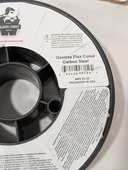 Welder's Choice MIG Welding Wire, 0.0350" Dia Flux Core Gasless E71T-GS 59803163