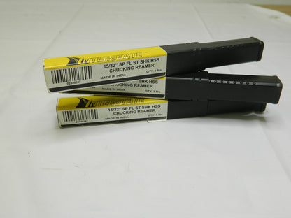 Interstate HSS Chucking Reamer: 5/32 Dia, 4 OAL, 1 FL Length Qty 3 02340107
